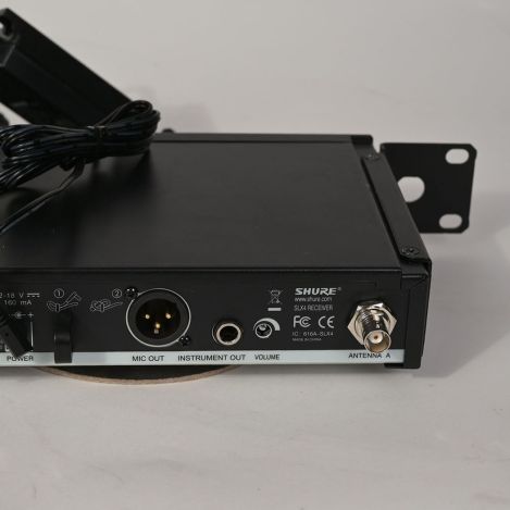 Shure-SLX4-Dual-Wireless-Receiver-G4-Band-470-494-MHz-Power-Cable