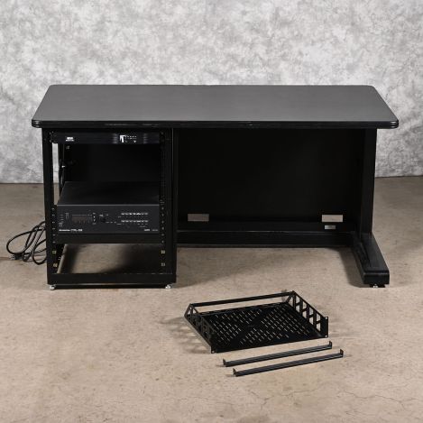 Dispo Rack Desk/AV-Rack-Combo-with-Possible-Electronics-B108227