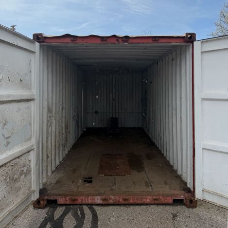 20ft-Shipping-Container-w/-Side-Access-Cut-Out,-Rust-&-Damage-?-Offsite