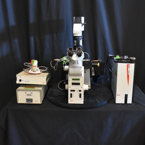 Leica-DM-IRE2-Inverted-Fluorescence-Microscope-with-Accessories