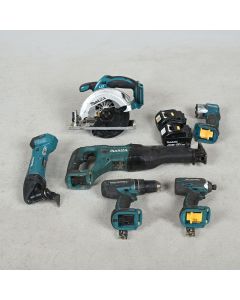 Makita 18V LXT Cordless Power Tool Lot w/ Batteries, For Parts/Repair