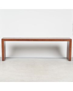 Waterfall Style Wood Console Table 90