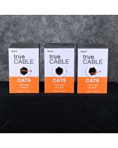 Three (3) Boxes of trueCABLE X001SAZLIX Cat 6 Cable