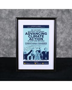 Advancing Climate Action Print Signed by Christiana Figueres