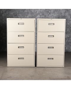 Two (2) Vintage Steelcase 830461RW 4650 File Cabinets