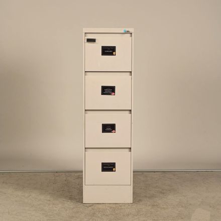 Steelcase 900401CNHF 4-Drawer Vertical File Cabinet, Letter Size, Cream
