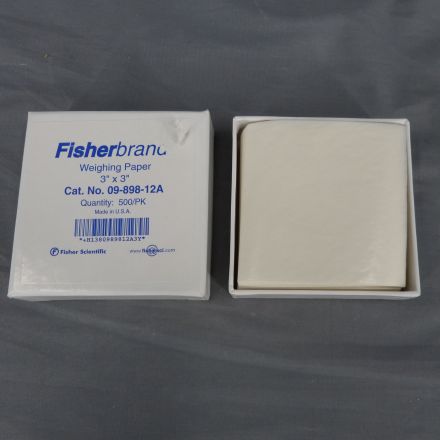 Box of  Fisherbrand 09-898-12A Weighing Paper