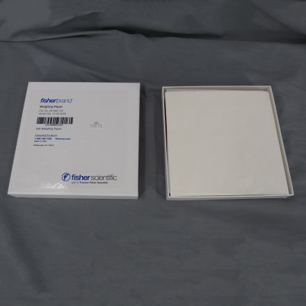 Box of Fisherbrand 09-898-12C Weighing Paper