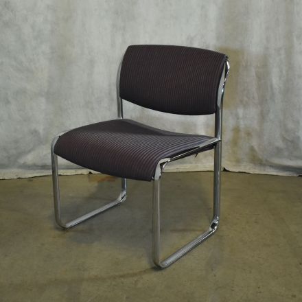 Steelcase Snodgrass Conversation/Side Chair Purple Pattern Fabric No Arms