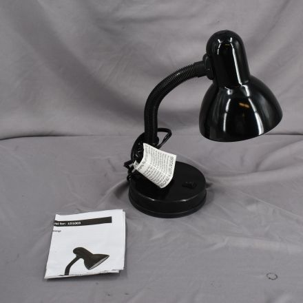 Simple Designs LD1003-BLK Table Lamp Black Metal No Bulb Electrical 60W 13"