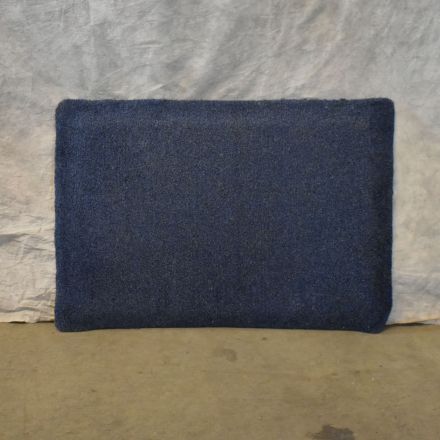 Commercial Floor Mat Blue Synthetic Blend Rectangle Low Pile 34"x23"