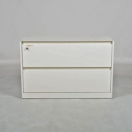Steelcase RLF18422F 4700 Warm White 2-Drawer Lateral File Cabinet Locking 42"X18"x27.5"