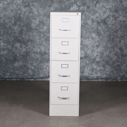 Steelcase 1705LHF 7225 Sand Metal 4 Drawer File Cabinet Lockable Keys not Included Letter Size 15"x29.5"x52.5"