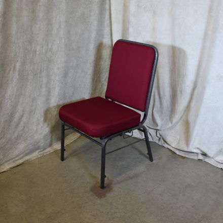 OFM 300-SV Stacking Chair Maroon Fabric