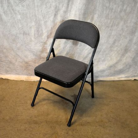DongGuan ShiChang Metals Folding Chair Gray Colored Fabric