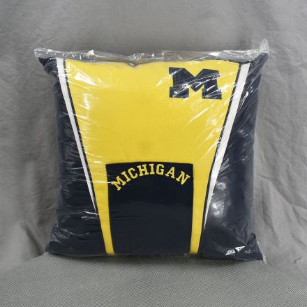 U-M Marching Band Uniform Converted into Single Throw Pillow 14"x14"