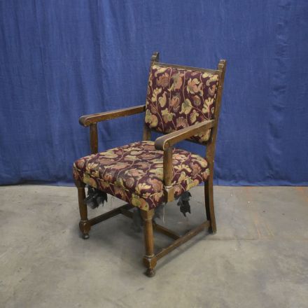 Dining Chair Purple Pattern Fabric No Arms