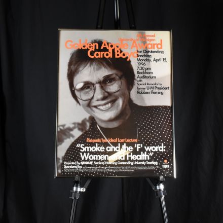 Golden Apple Award: Carol Boyd 1996 Print Gray Metal Frame 17.25"x22.25"