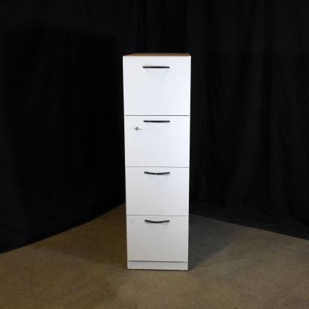 Steelcase RWV30154AP 7225 Sand Metal 4 Drawer File Cabinet Lockable Includes Key Letter Size 15"x31"x52"