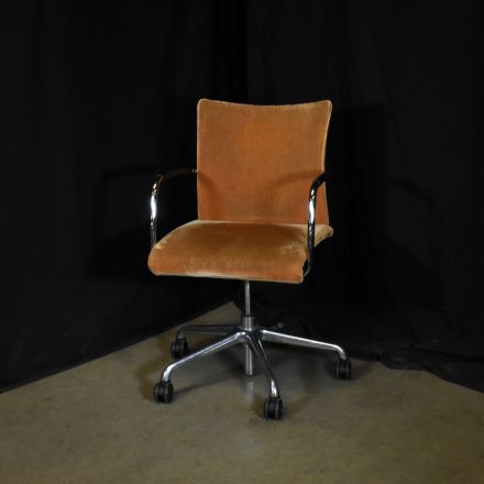 Dauphin VI2250/FAB Office Chair Brown Fabric Adjustable with Arms with Wheels