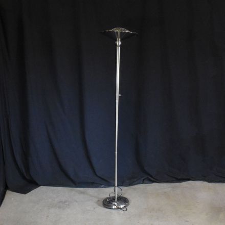 Floor Lamp Silver Colored Metal Halogen Electrical 300 W 62"