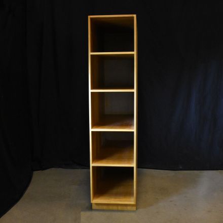 Freestanding Medium Colored Wood Closed Shelving 5 Shelves 18"X48"x78"