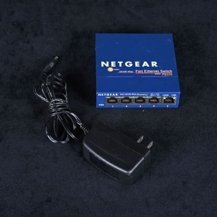 Netgear FS105 Network Switch Power Cable Included