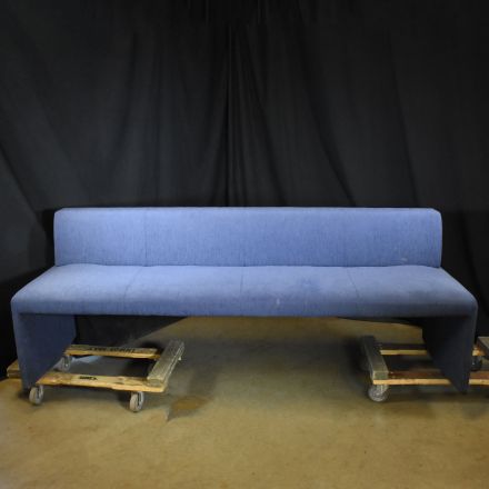 Coalesse Couch Sits Up to 4 Blue Fabric 84"