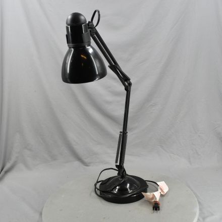 Table Lamp Black Metal Fluorescent Electrical 60 W 32"