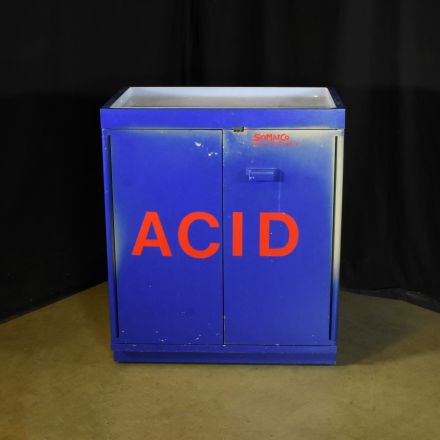 SciMatCo Acid/Corrosive Cabinet (Polyethylene) Blue Plastic 31"x20"x36.5"