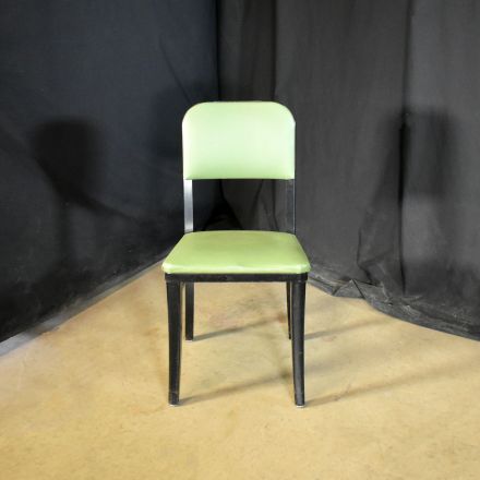 Steelcase C-142 Conversation/Side Chair Green Vinyl