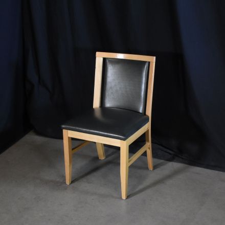 Brayton International Peek Conversation/Side Chair Dark Green Vinyl No Arms