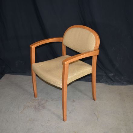 Gunlocke Conversation/Side Chair 5B09 Topaz Fabric with Arms
