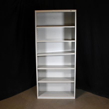 Tennsco Freestanding Gray Metal Closed Shelving 6 Shelves 34.5"x13.5"x78"
