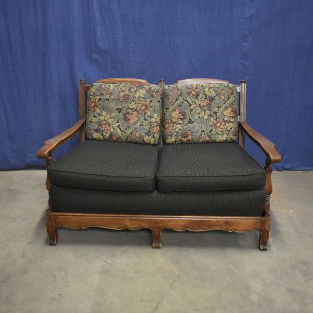 Sofa Up to 2 Brown Fabric 53"