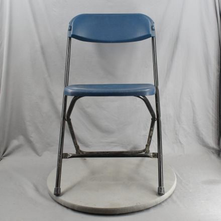 KI Folding Chair Blue Plastic