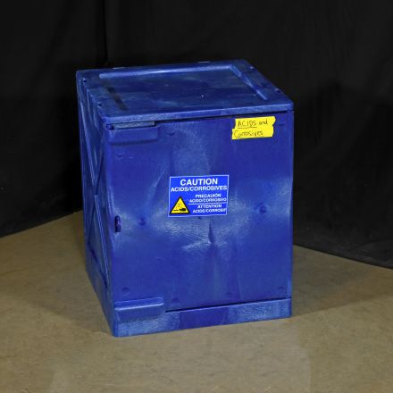 Acid/Corrosive Cabinet (Polyethylene) Blue Plastic 18.5"x19.5"x22.5"