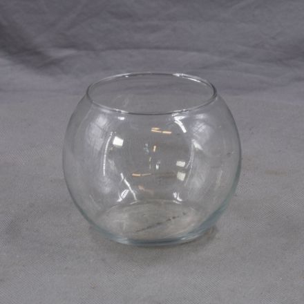 Vase Clear Glass 5.5"x5"