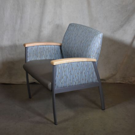 Krug Conversation/Side Chair Brown Vinyl with Arms