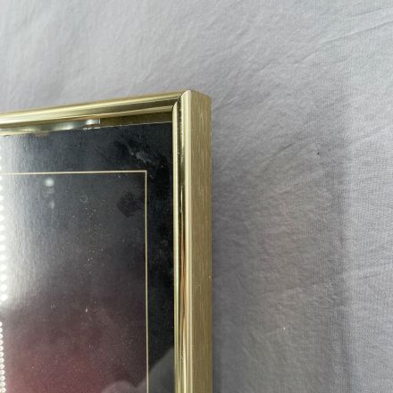 Gold Colored Metal Frame Unknown 16"x36.25"
