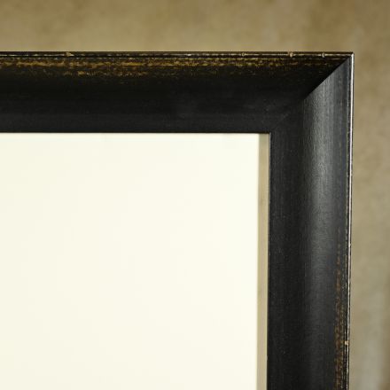 Black Wood Frame Glass 30.5"x30"