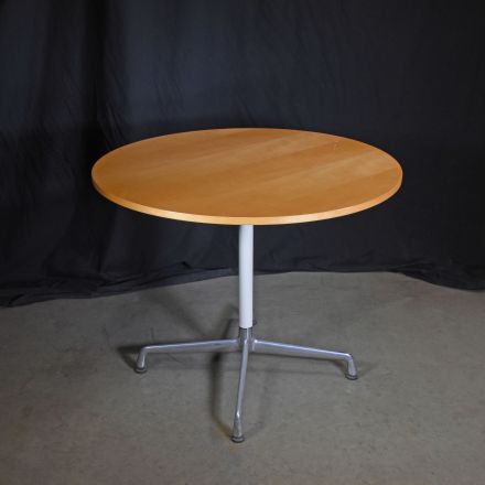 Herman Miller Lupa Café/Bistro Table Medium Wood Colored Wood Round 36"X36"x29"