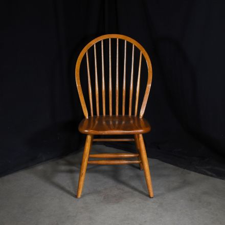 Dining Chair Medium Colored Wood No Arms