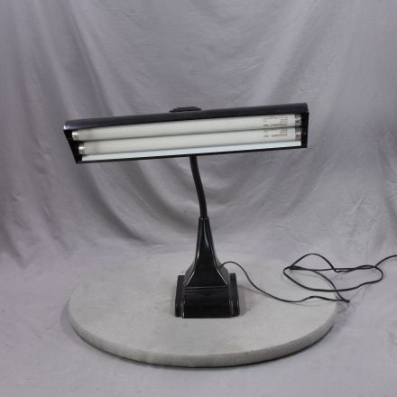 Art Specialty Co. Table Lamp Black Metal Fluorescent Electrical 20"