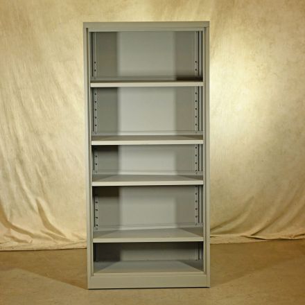 Steelcase 730564 (5 Shelf) Freestanding 7238 Fieldstone Metal Closed Shelving 5 Shelves 30"x15"x65"