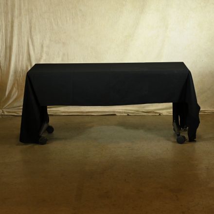 American Dawn Inc. Tablecloth Black Fabric Rectangle 114"x52"