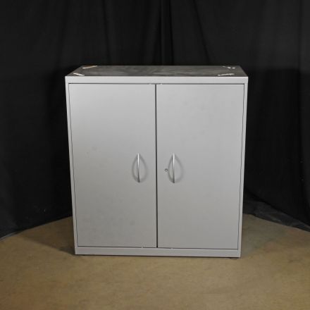 Allsteel Inc. ESC336A.PR2EL.OMT Storage Cabinet Gray Metal 3 Shelf Cabinet Lockable Keys not Included 36"x20"x39"