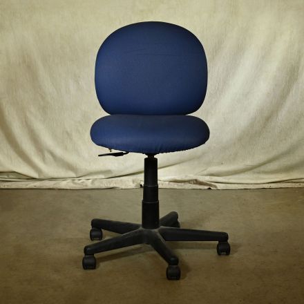 Turnstone TS305-05 Office Chair 5A25 Navy Fabric Adjustable No Arms with Wheels