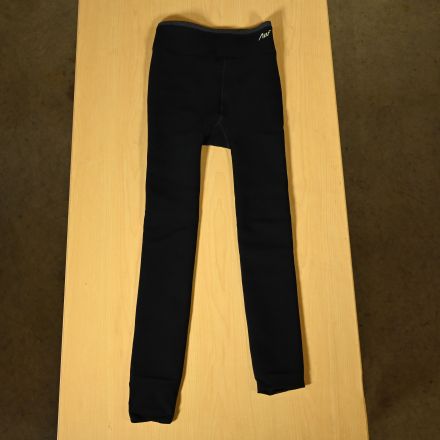 Leggings Black Fabric Waist 24"