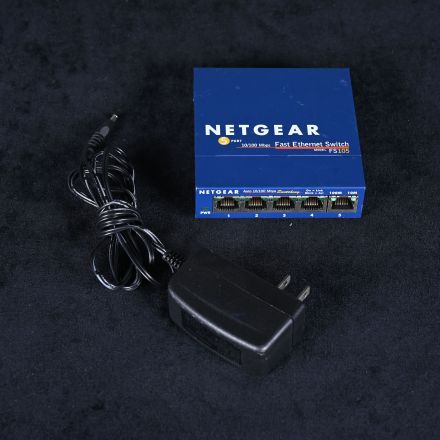 Netgear FS105 Network Switch Power Cable Included